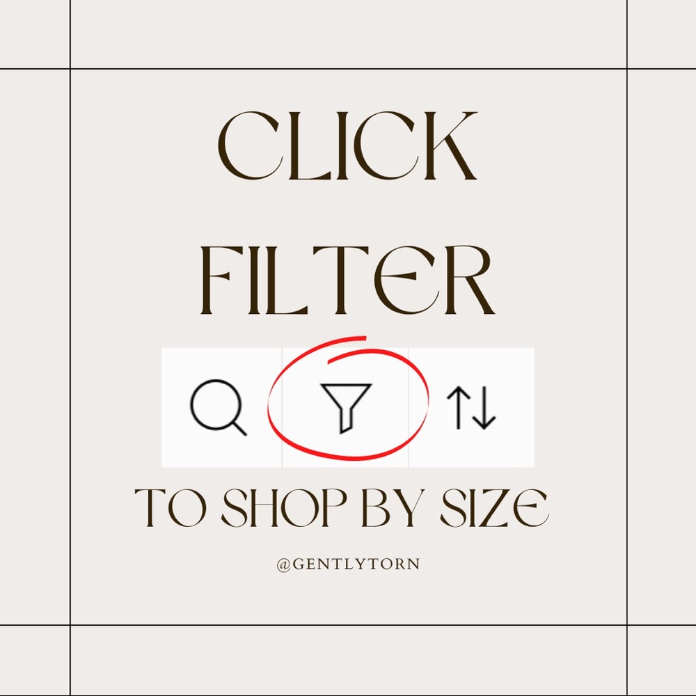 How to shop closets by your size only, super easy!